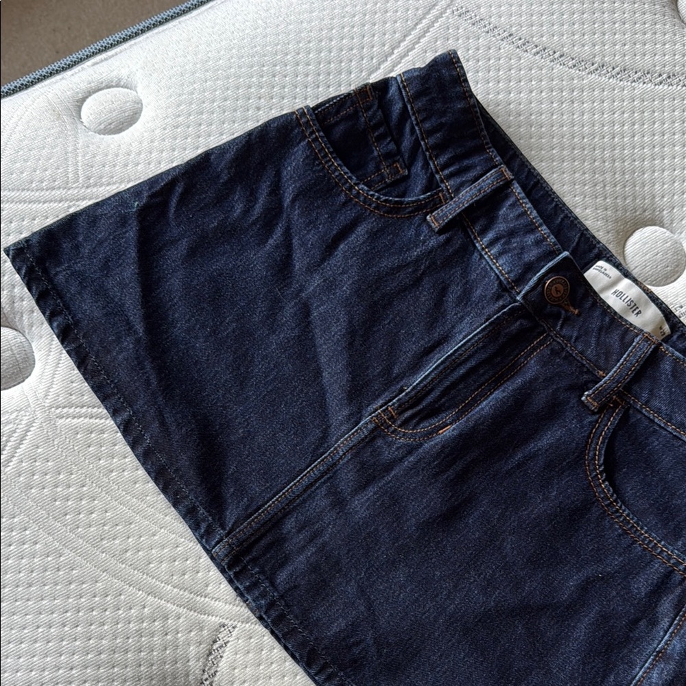 Hollister Blue Denim Jean skirt size 28
